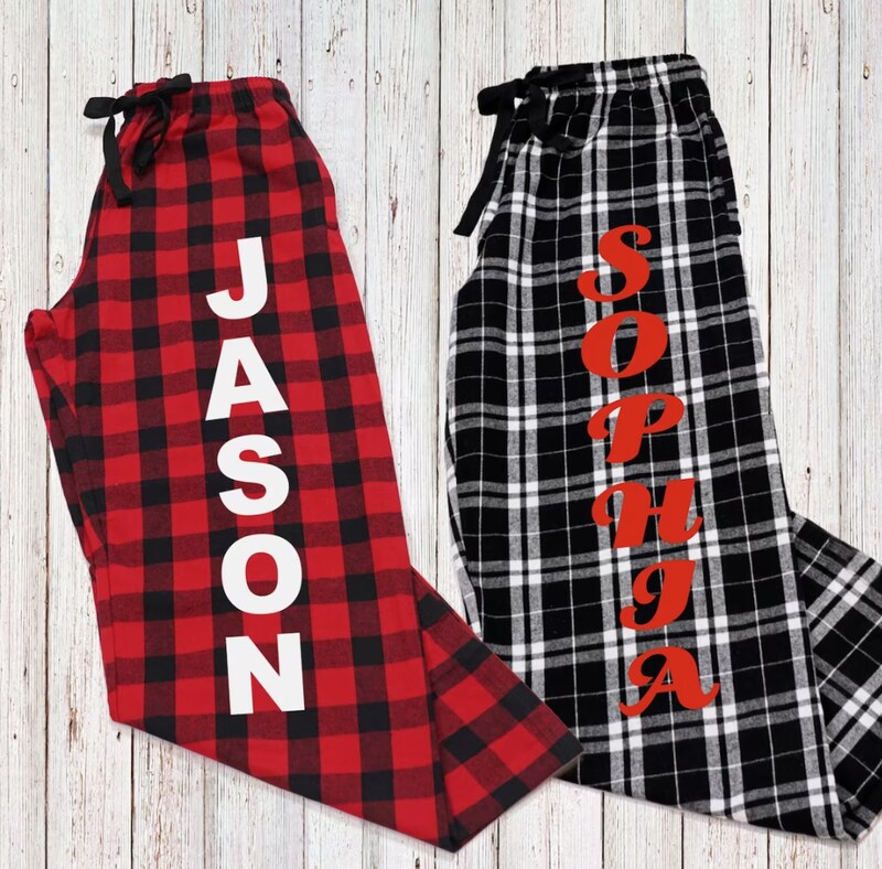 Matching couple clearance pajama bottoms